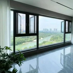 Professional Manufacturer Cost Effective Tempered Glass Thermal Break Aluminum Casement Window for Prefab Homes