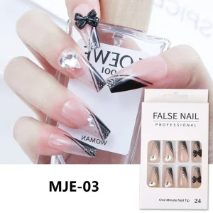 Custom Logo ISO9001almond Fake False French Tip Nails