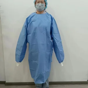 Medical Disposable Gown Waterproof Isolation Gown Materials with PP/SMS/PP+PE