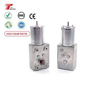 Good Price 24V High Torque DC Brush Motor 370 with Metal Worm Gearbox for Boat & Fan Use Drip-proof