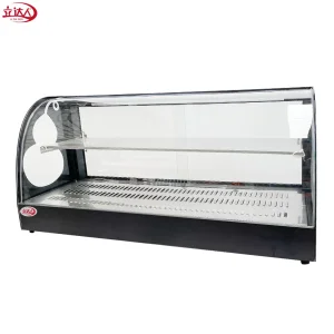 Ld-4du Glass Curved Commercial Food Warming Display Unit