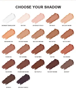 Custom Mineral Long Lasting Face Makeup 22 Colors Pressed Powder Foundation Private Label Oil Control Waterproof Compact