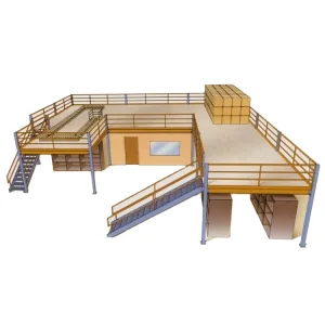 Heavy-Duty Multi-Level Warehouse Mezzanine Floor Racking System Stainless Steel Frame Shelves CE Certification Corrosion