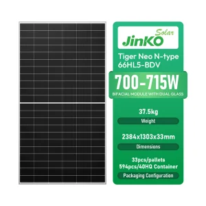 Jinko Tiger Neo N-Type TOPCon Solar Panels