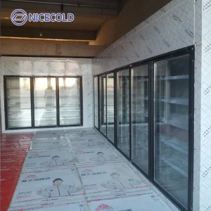 Beer Cave Display Walk in Cooler Freezer Cold Storage with Glass Door