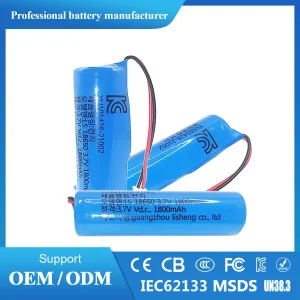 High-Capacity 18650 Rechargeable Battery Pack 3.7V 1s Kc Certified Perfect for Portable Fans Bluetooth Speakers &amp; LED Devices Korea Market OEM