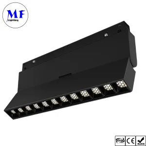 Factory Price 18W Smart Dimmable White Black DC24V 48V CCT Tunable 3000-6000K Foldable Magnetic Grille Light for Offices Showrooms Specialty Stores Hotels Villa