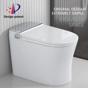 Auto Sensor Flush Ceramics Open Electric Bathroom One Piece Intelligent Wc Commode Toilet Bowl Automatic Smart Toilet with Bidet