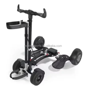 For 2026 4 Wheel Portable 2-in-1 Electric Golf Cart &amp; Scooter Smart Golf Buggy with Quick-Release Lithium Battery Aluminium