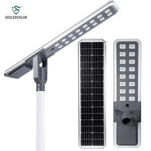 Durable Outdoor 300W Solar LED Street Light with Integrated Battery for Garden Path