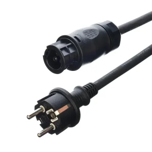 سلك طاقة متناوبة مطاطي H07rn-F قابس شكو IP44 مع موصل بيترى Bc01 IP68 لعاكس الألواح الشمسية