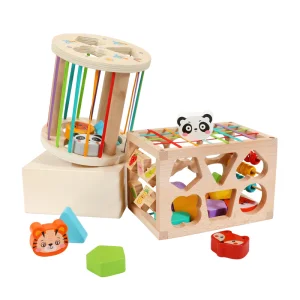 Children's Rainbow Busy Box Puzzle