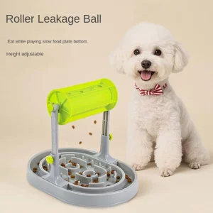 Adjustable Dog Puzzle Feeder Bowl