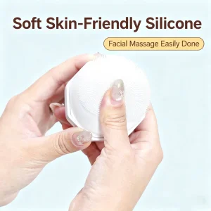 Cepillo de limpieza facial de silicona doble cara mini al por mayor