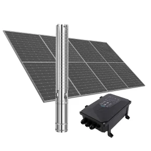 VEICHI Durable 4inch AC/DC Solar Submersible Pump Deep Well Water Pump Inverter