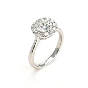 Custom D-Color 1 Carat Luxury Design Lab Diamond Ring Fashion Jewelry