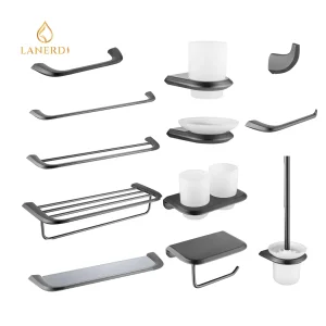 Lanerdi Bathroom Rack Sanitary Wares Shower Accessory Set Zinc&Stainless Steel Bathroom Accessories Bathroom Set