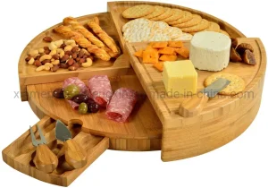 Stylish Bamboo Serving Board for Entertaining and Sharing