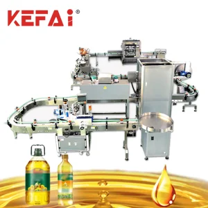 Kefai Automatic Liquid Pet Glass Bottle Dosing Juice Cream Paste Honey Wine Olive Engine Oil Sauce Bottling Filling Capping Sealing Labeling Machine Price