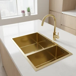 Dual-Bowl Rectangular Sink