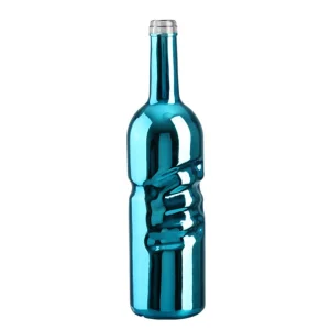 China 750ml Customized Color Printing Plating Empty Glass Bottle Manufacturer, Supplier