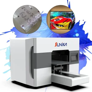 Sunika Wholesale Industrial Bulk Production Direct to Substrate 30cm Printing Machinery UV Flatbed Printer for Metal Cup Plastic