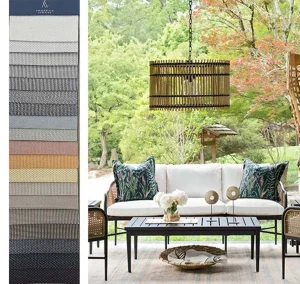 High Quality Durable Wear Firm High Colour Fastness Fade Weather Resistant Anti-Aging Parasol Garden Acrylic Outdoor Furniture Fabric Waterproof