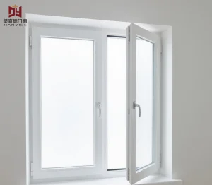 High Performance Energy Saving PVC Casement Window | T Tilt and Turn Window | Low-E Glass Vinyl Window for Cold Climate