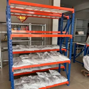 Space-Saving Warehouse Storage Shelving System