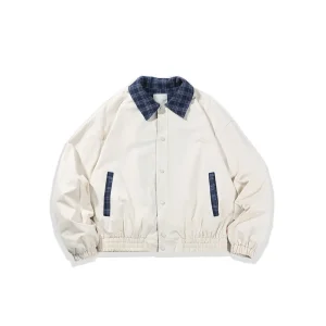 Wholesale ZD contrast plaid collar mens bomber jacket Company, Companies