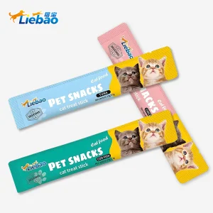 Tiras de comida húmeda para gatos, ricas en nutrientes, para estómagos sensibles