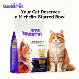 Lovidovi Grain-Free Fresh Chicken Meat Recipe Anti-Allergy Cat Food for All Life Stages Glossy Fur Overall Health OEM ODM Bulk