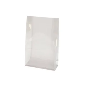 DIY Chocolate Gift Packaging Bags - Partially Transparent Kraft with Hand-Tie Ribbon Option