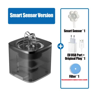 Compact Indoor Pet Water Dispenser with Continuous Flow Fountain