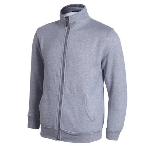 Wholesale Plain Custom Stand Collar Full Zip up Fleece Hoodie China Supplier