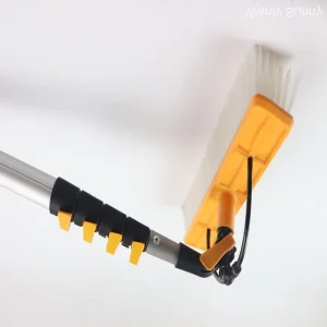 Factory Price Solar Panel Cleaning Brush with Carbon Fiber Handle and Pump