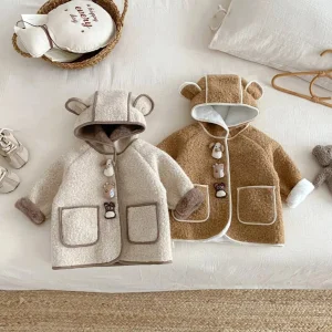 Abrigo de invierno para niños chaqueta de forro polar