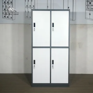 Kd Structure Gym Iron Locker Cabinet Steel Changing Room Dormitory Storage Metal 4 Doors Locker