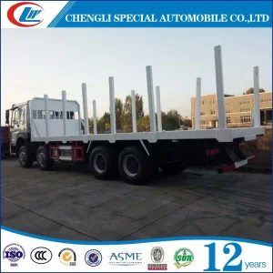 Stocked Sinotruk HOWO 8X4 Logggin Tray Truck with Logging Tray