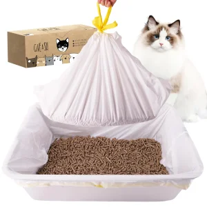 Fabricante de Fábrica Fonte Forros de Caixa de Areia Personalizados com Cordão Fornecedor de Marca OEM ODM Sacos de Lixo para Animais de Estimação para Fezes de Cão para Uso Doméstico e Externo
