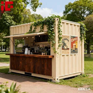 Low Price 20FT 40FT Prefab Steel Modular Portable Container Coffee Shop