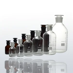 Amber Clear Glass Reagent Bottle Laboratory Storage