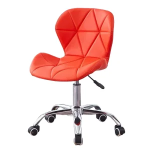 Contemporary Modern Swivel Bar Stools Adjustable Armless Air Rod Kitchen Counter Barstool Home Office Use Synthetic PU Leather