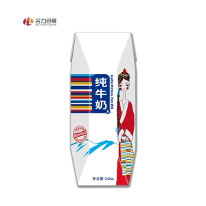 Milk Aseptic 200 Ml Pack Paper Material Packing Package Carton Brick Packaging Brik Juice Wine