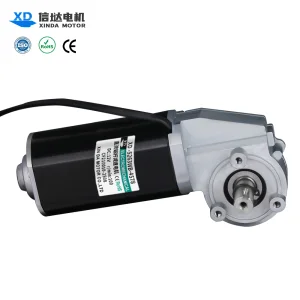 DC 12V 80rpm Worm Gear Motor High Torque Low Noise Brushed Right Angle Reduction Electric Motor