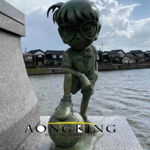 Bronze Detective Conan Statue