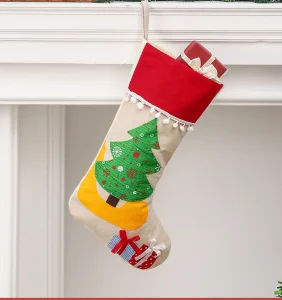 Sacos de presente de Natal, decoração de Natal para crianças, meias de presente