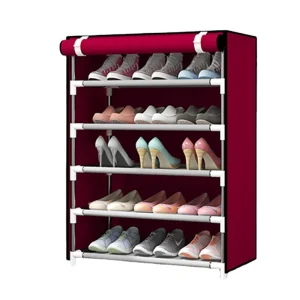 Household Shoes Rack Multi Layers Non Woven Fabric Shoes Cabinet Big Capacity Shoes Organizing Shelf with Cover