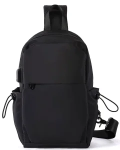 Small Black Sling Backpack