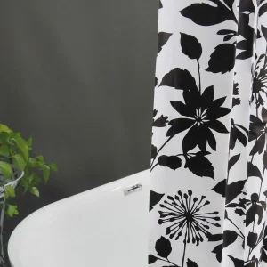Midnight Bloom Shower Curtain
